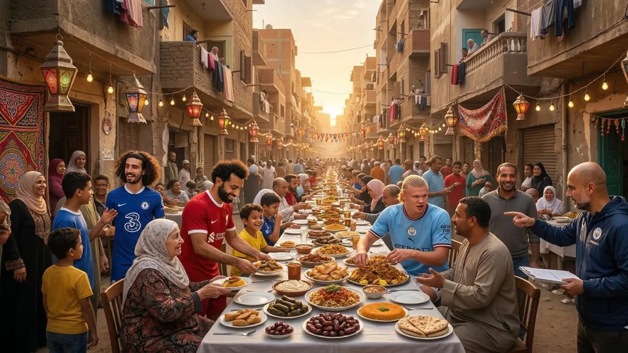 كواليس مشاركة نجوم الدوري الإنجليزي في مائدة إفطار المطرية السنوية بالقاهرة